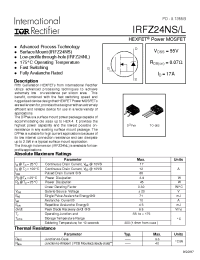 Datasheet IRFZ24NS manufacturer IRF