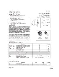Datasheet IRFZ34VLPbF manufacturer IRF