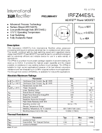 Datasheet IRFZ44ES/L manufacturer IRF