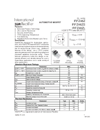 Datasheet IRFZ46ZS manufacturer IRF