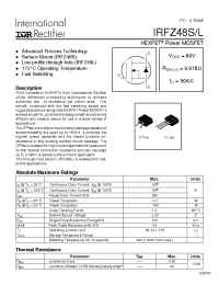 Datasheet IRFZ48L manufacturer IRF