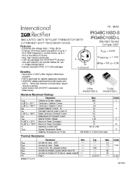 Datasheet IRG4BC10SD-L manufacturer IRF