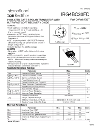 Datasheet IRG4BC30FD производства IRF