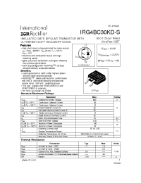 Datasheet IRG4BC30KD-STRR manufacturer IRF