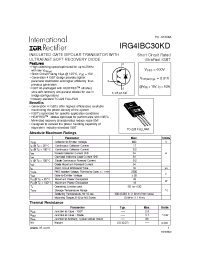 Datasheet IRG4IBC30KD manufacturer IRF