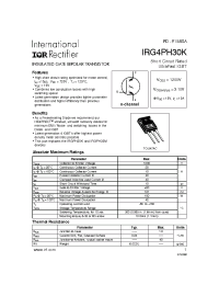 Datasheet IRG4PH30 производства IRF