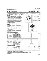 Datasheet IRG4RC10SDTRL производства IRF