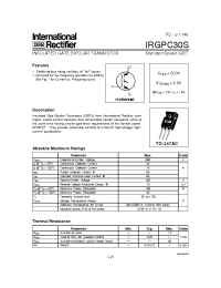Datasheet IRGPC30S manufacturer IRF