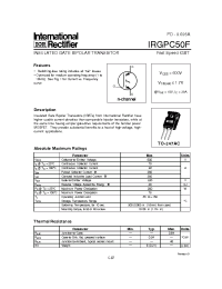 Datasheet IRGPC50F manufacturer IRF