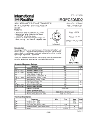 Datasheet IRGPC50MD2 manufacturer IRF