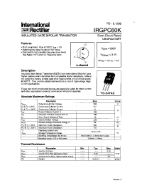 Datasheet IRGPC60K производства IRF