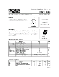 Datasheet IRGPH30S manufacturer IRF