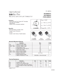 Datasheet IRGS6B60K manufacturer IRF
