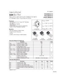 Datasheet IRGSL6B60KD manufacturer IRF
