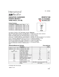 Datasheet IRHF53130 производства IRF