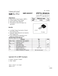 Datasheet IRHF58230 manufacturer IRF