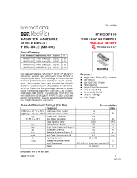 Datasheet IRHG53110 производства IRF