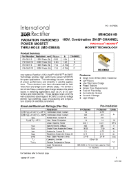 Datasheet IRHG6110 производства IRF