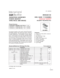 Datasheet IRHG93110 производства IRF