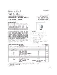 Datasheet IRHLF770Z4 производства IRF