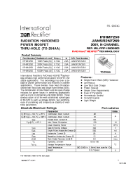 Datasheet IRHM3250 manufacturer IRF