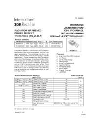 Datasheet IRHM9150 manufacturer IRF