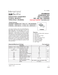 Datasheet IRHM9250 manufacturer IRF