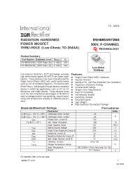 Datasheet IRHMS593260 производства IRF