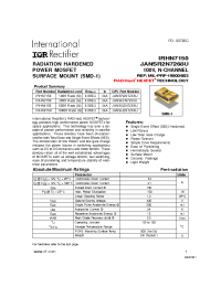 Datasheet IRHN4150 manufacturer IRF