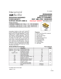 Datasheet IRHNA9260 manufacturer IRF