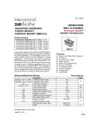 Datasheet IRHNJ3230 manufacturer IRF