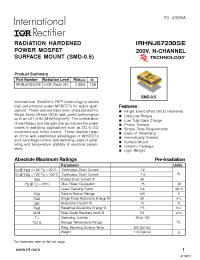 Datasheet IRHNJ57230SE manufacturer IRF