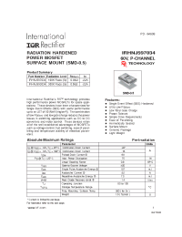 Datasheet IRHNJ593034 manufacturer IRF