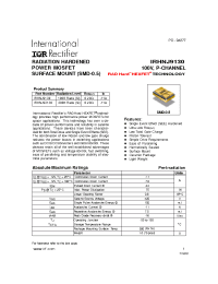 Datasheet IRHNJ9130 manufacturer IRF