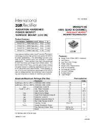 Datasheet IRHQ3110 manufacturer IRF