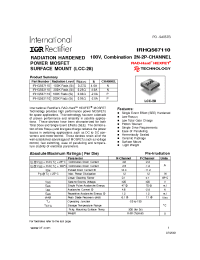 Datasheet IRHQ563110 manufacturer IRF
