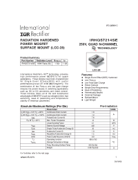 Datasheet IRHQ57214SE manufacturer IRF