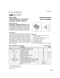 Datasheet IRHSNA53064 manufacturer IRF