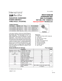 Datasheet IRHY3230CM manufacturer IRF