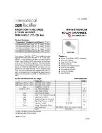 Datasheet IRHY53034CM manufacturer IRF