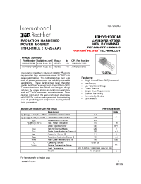 Datasheet IRHY9130CM manufacturer IRF