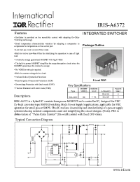 Datasheet IRIS-A6372 manufacturer IRF