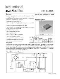 Datasheet IRIS-F6426S manufacturer IRF