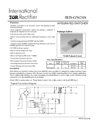 Datasheet IRIS-G5624A manufacturer IRF