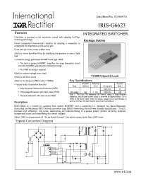 Datasheet IRIS-G6623 manufacturer IRF