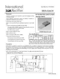 Datasheet IRIS-G6624 manufacturer IRF