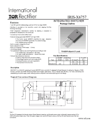 Datasheet IRIS-X6757 manufacturer IRF