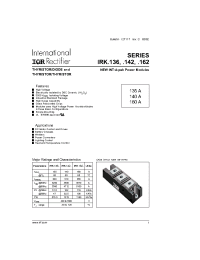 Datasheet IRK.136 manufacturer IRF