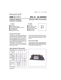 Datasheet IRK.41 manufacturer IRF