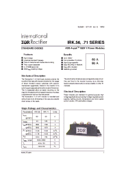 Datasheet IRKC71/08A manufacturer IRF